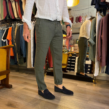 DINHO - pantalaccio lino sartoriale