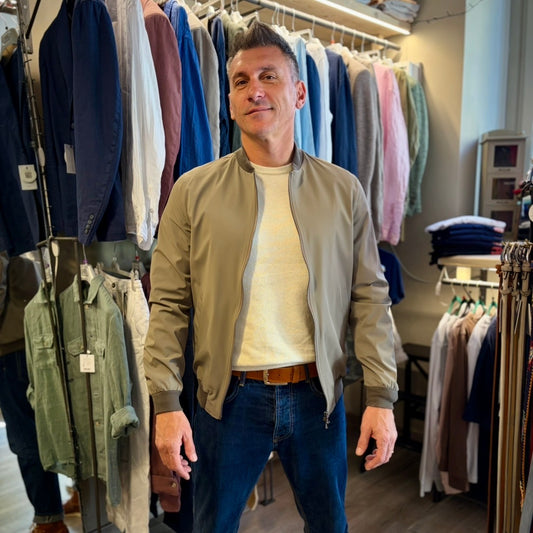 TOP PLAYER BOMBER - giacca sartoriale leggera no stiro
