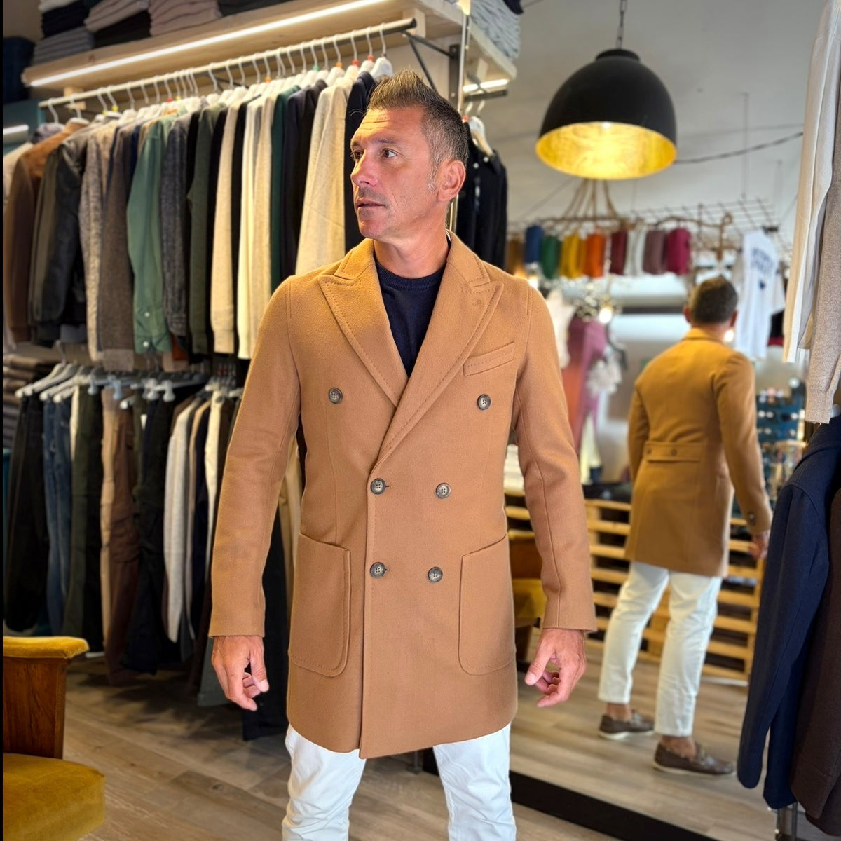 BAGGIO  – cappotto doppio petto sartoriale