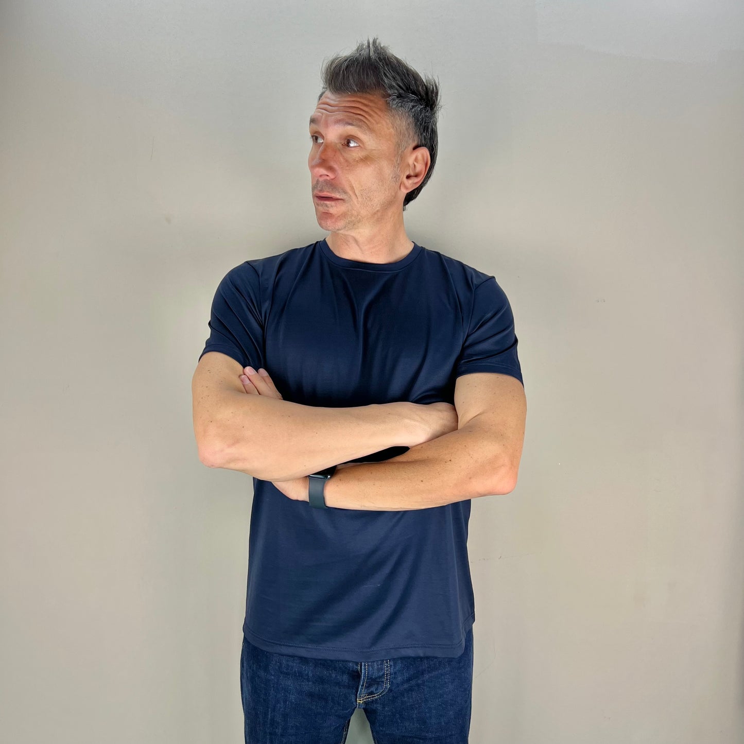 BIGON - t-shirt filo di scozia sartoriale