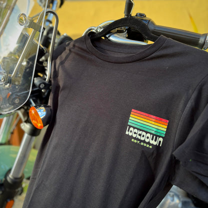 RETRO - t-shirt nera con stampa