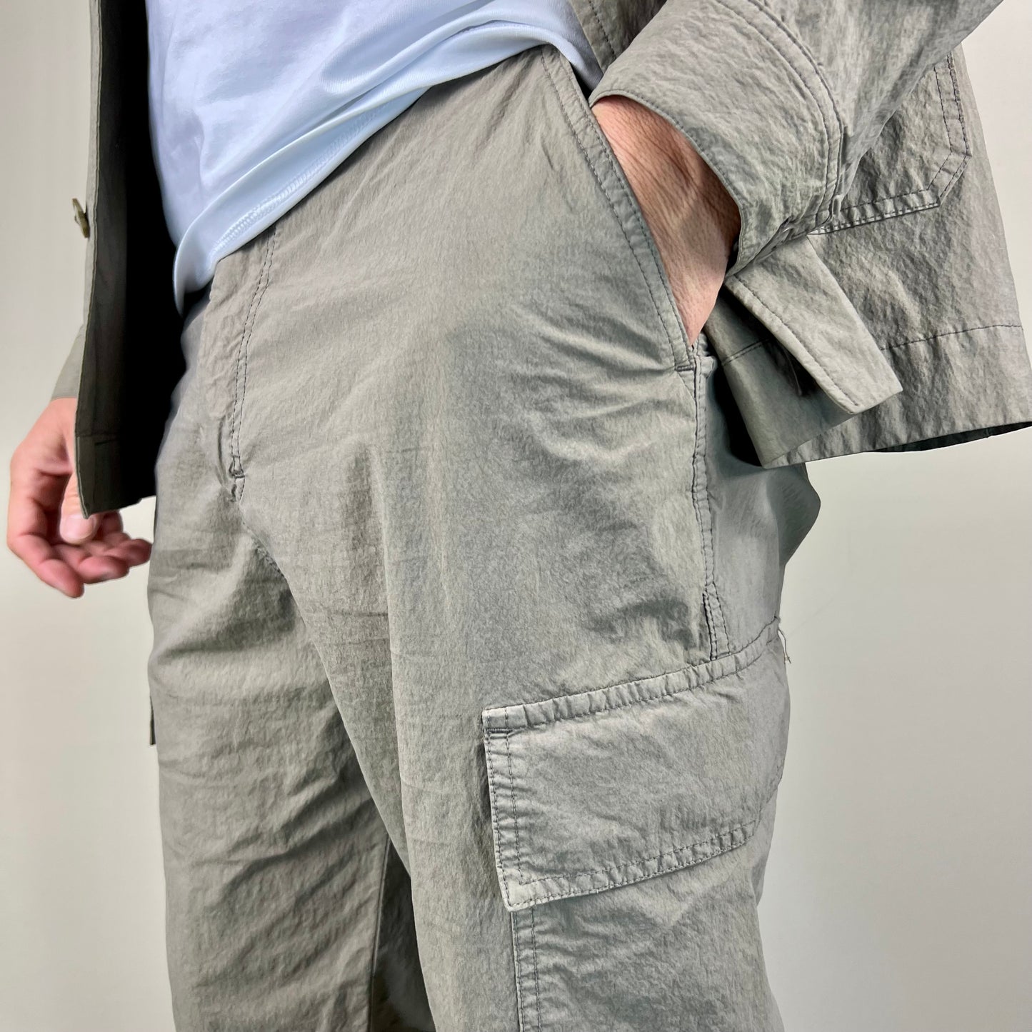 KLOPP – pantalone stone cargo sartoriale loose fit