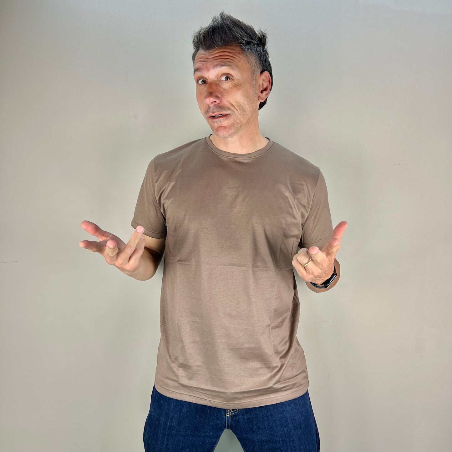 BIGON - t-shirt filo di scozia sartoriale