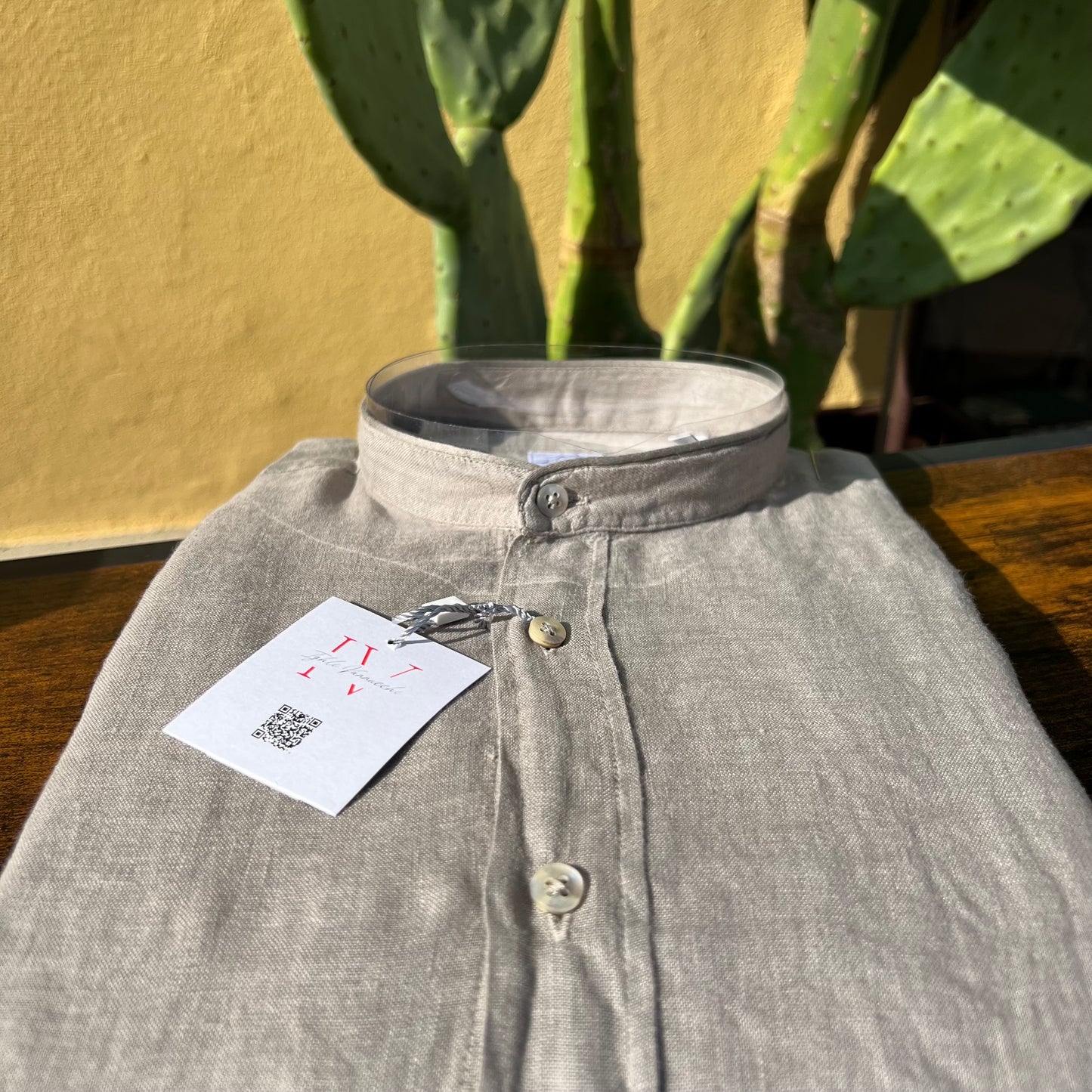 MOU KOREANA - camicia lino sartoriale koreana