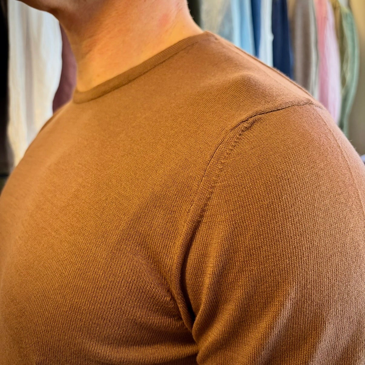 ISACK - t-shirt in maglia sartoriale
