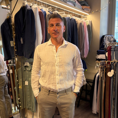 MOU - camicia lino sartoriale