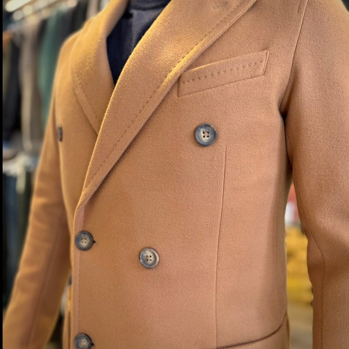 BAGGIO  – cappotto doppio petto sartoriale