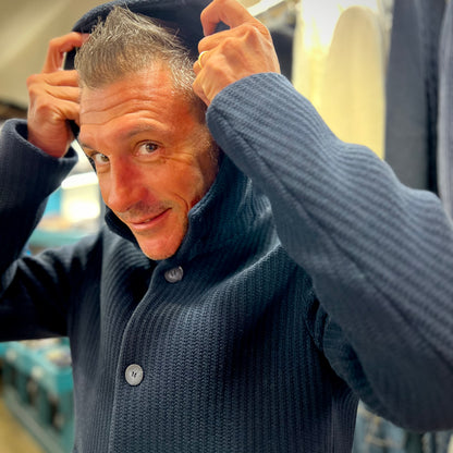 ZANETTI – giacca sartoriale blu lana