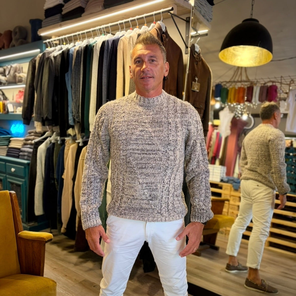 HARRY - maglione lana lavorato sartoriale