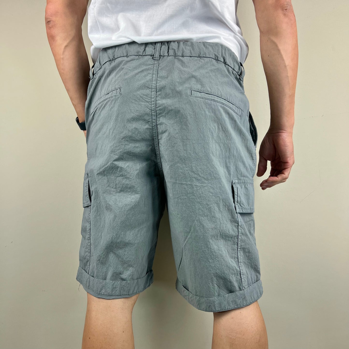 KLOPP – bermuda stone cargo sartoriale loose fit