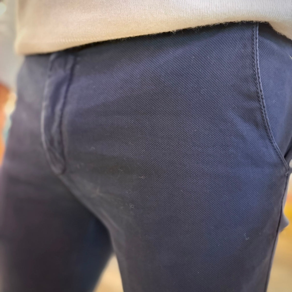 CESAR – pantalone chino nido d’ape sartoriale