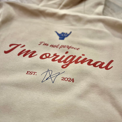 I’M ORIGINAL - felpa cappuccio beige