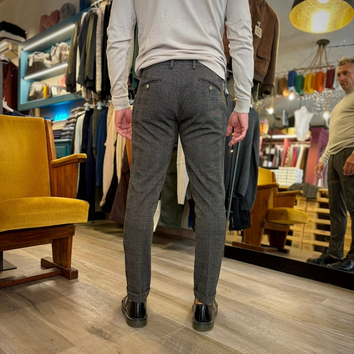 EDWARD – pantalone tartan sartoriale