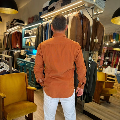 BREHME – camicia costine velluto sartoriale