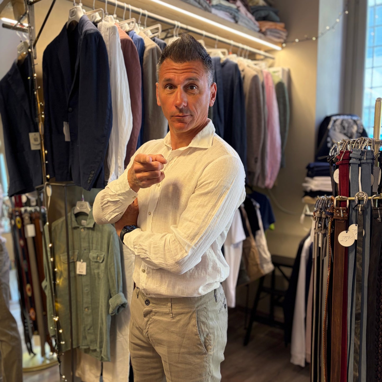 MOU - camicia lino sartoriale