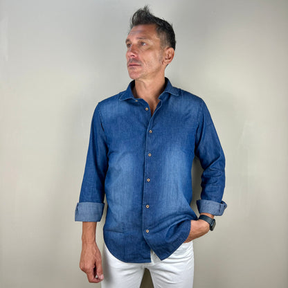 ICON MAN – camicia jeans sartoriale