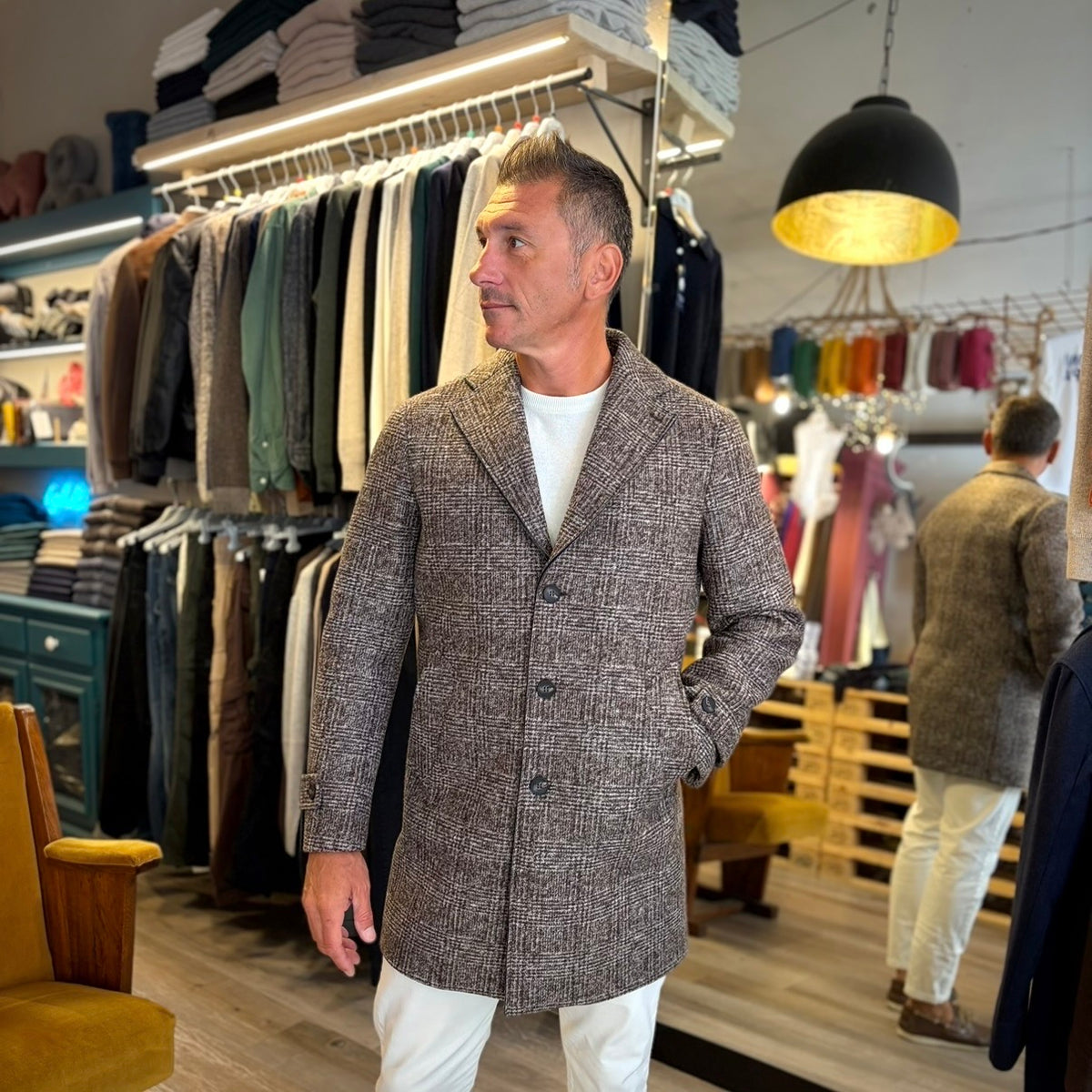 HENRY – cappotto dettagliato lana sartoriale