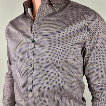 JACOB - camicia mattone fantasia