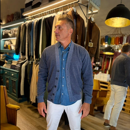 GEOFF – cardigan lana sartoriale