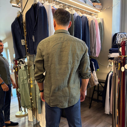 MOU - camicia lino sartoriale