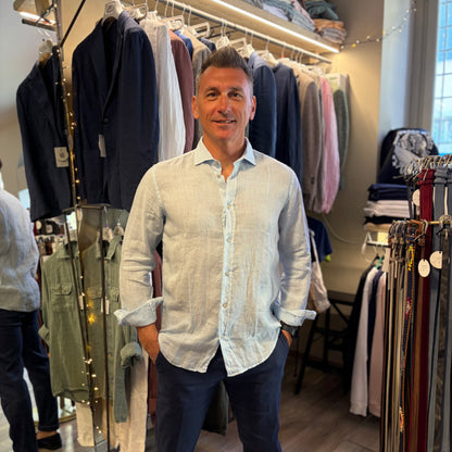 MOU - camicia lino sartoriale