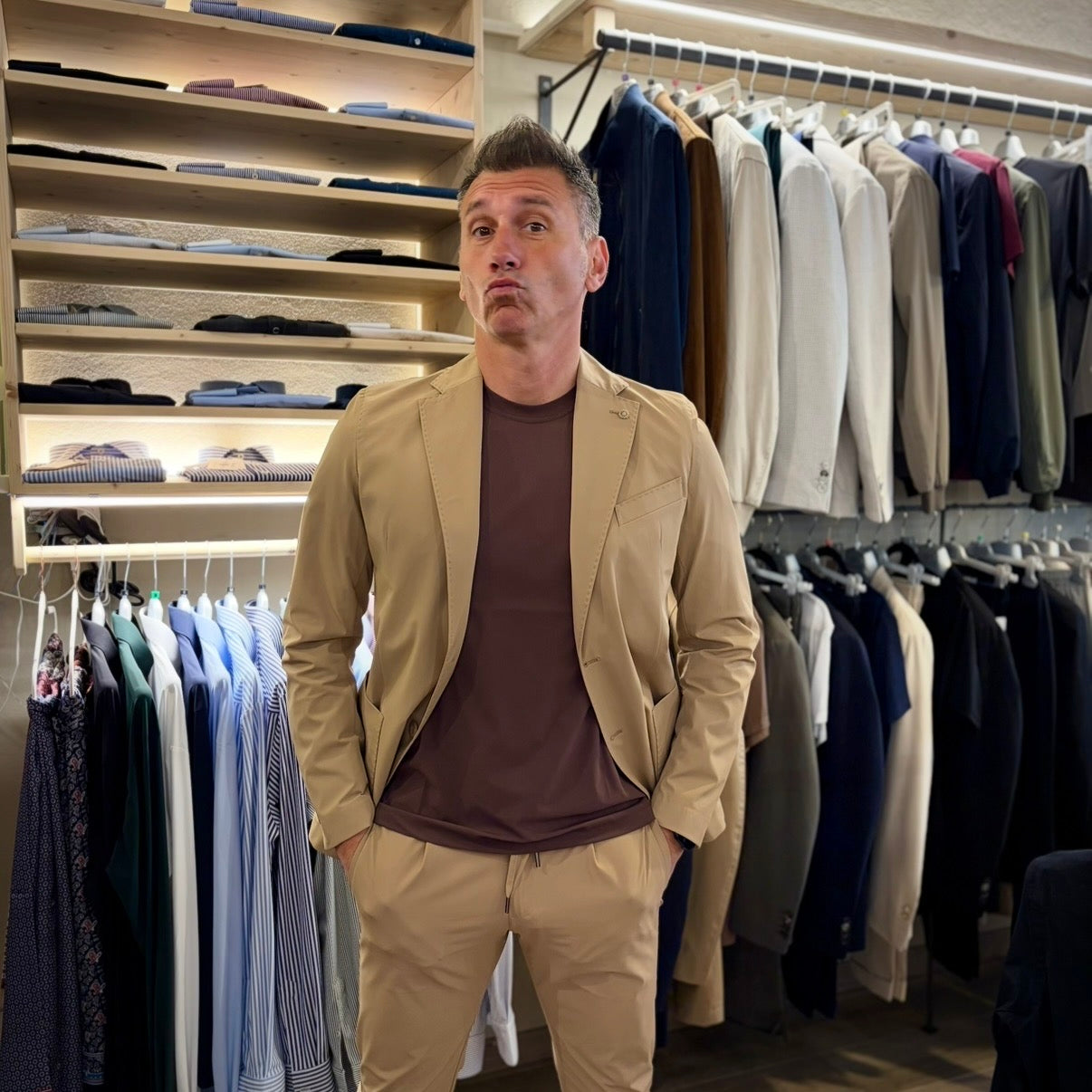 TOP PLAYER JACKET - giacca sartoriale no stiro leggera