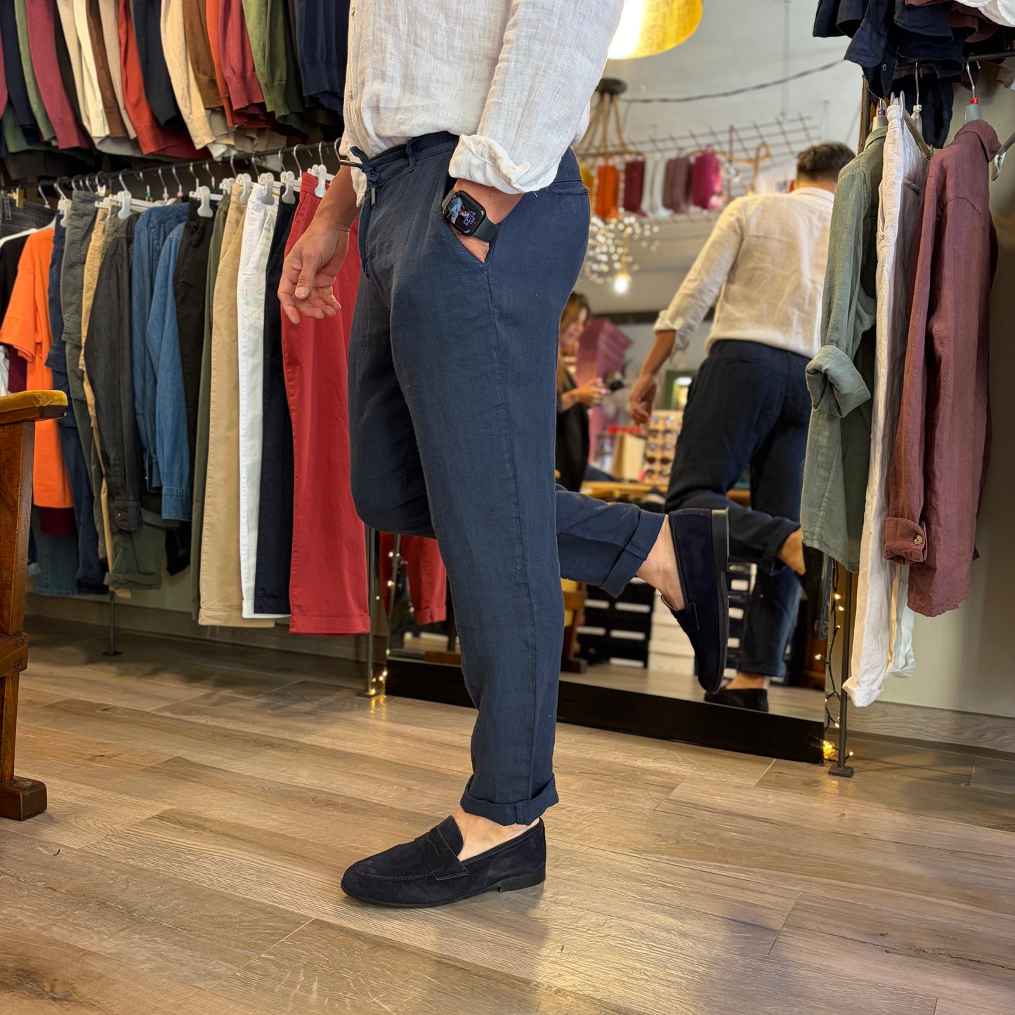 DINHO - pantalaccio lino sartoriale