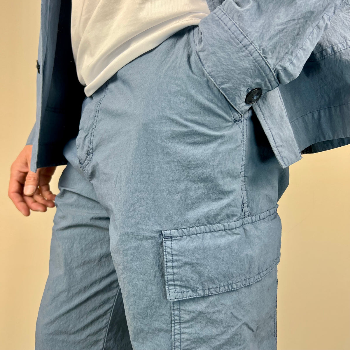 KLOPP – pantalone stone cargo sartoriale loose fit