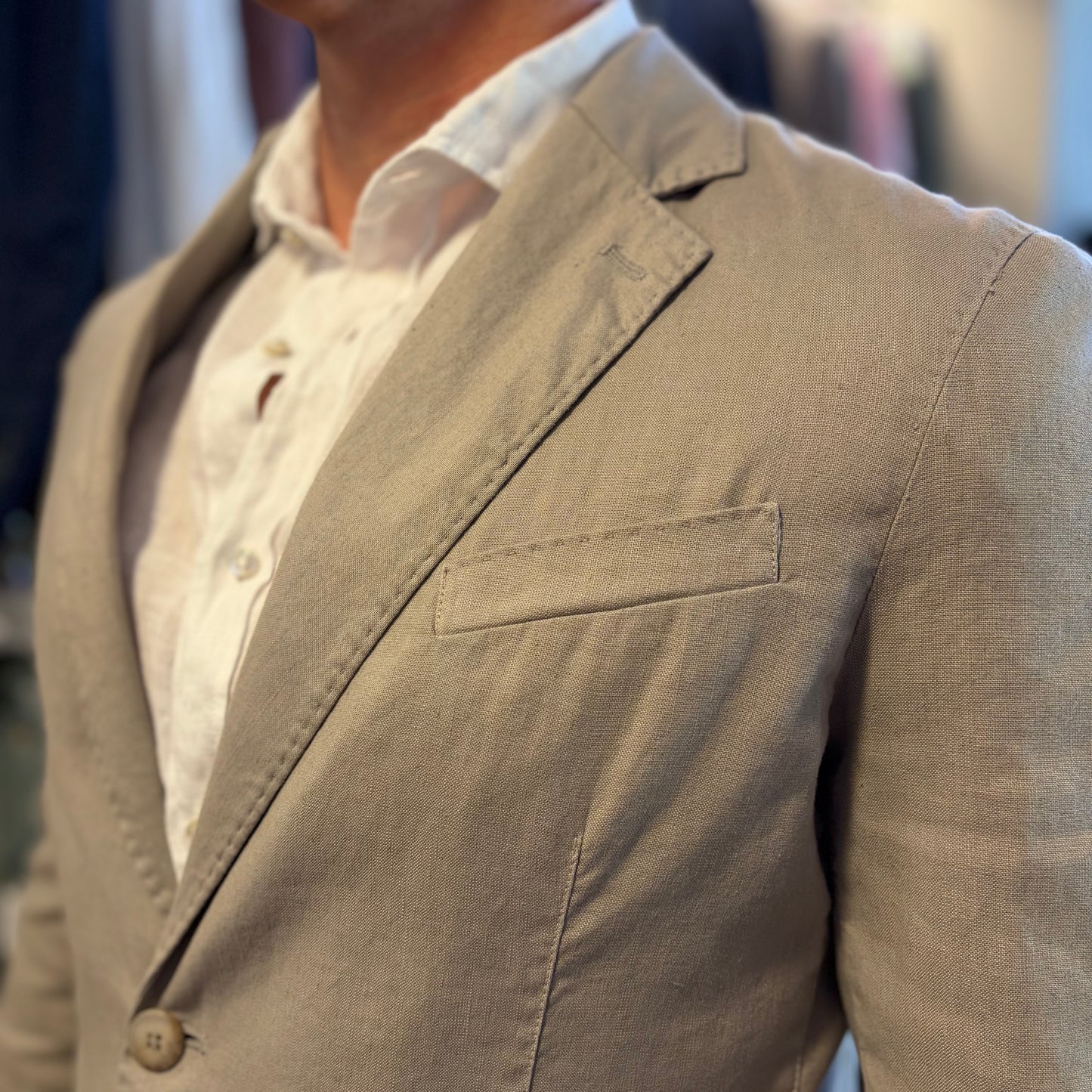 MIKE - giacca misto lino sartoriale