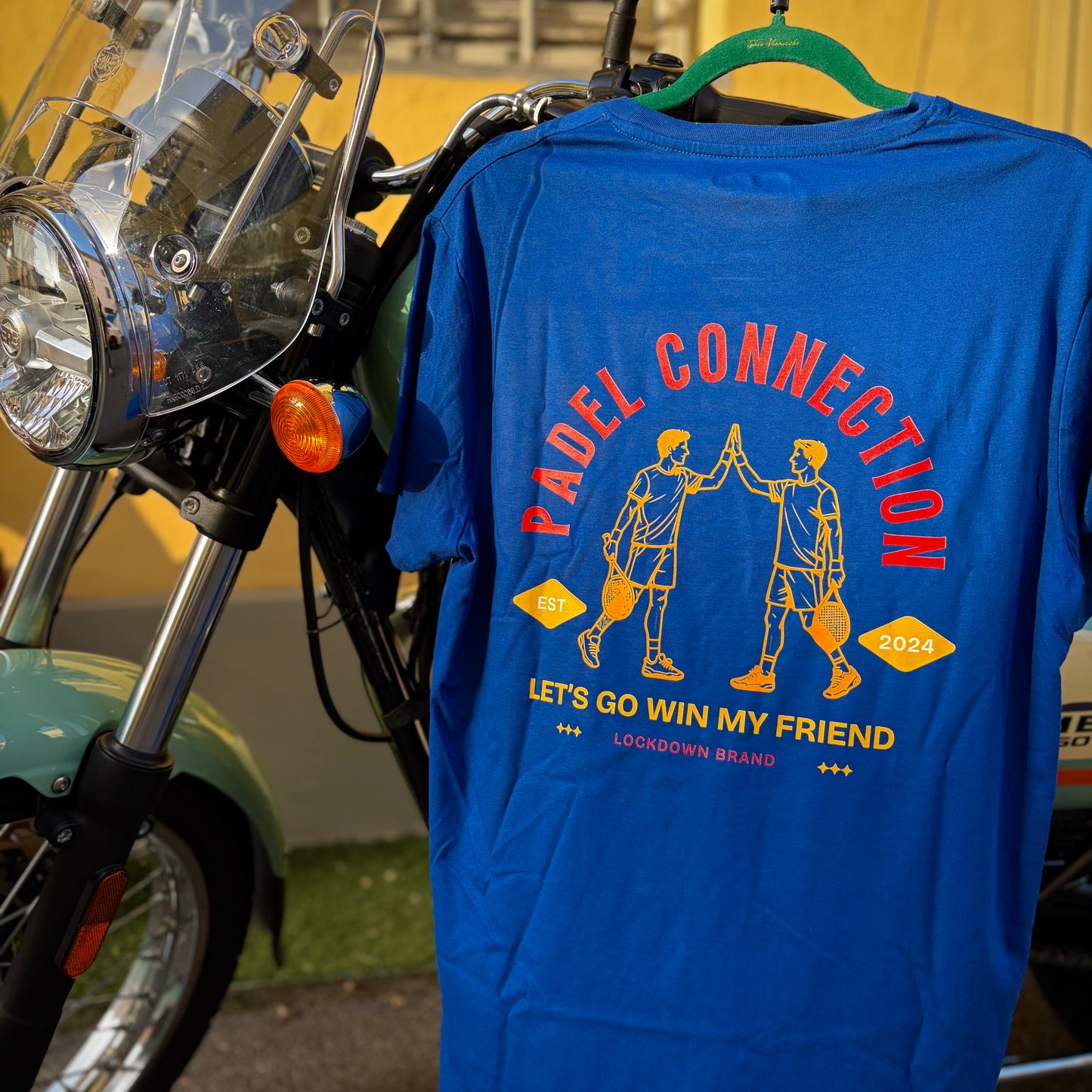 PADEL CONNECTION - t-shirt royal con stampa