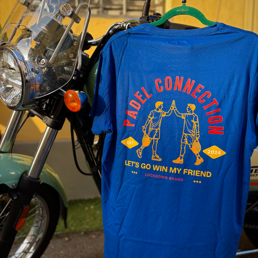 PADEL CONNECTION - t-shirt royal con stampa
