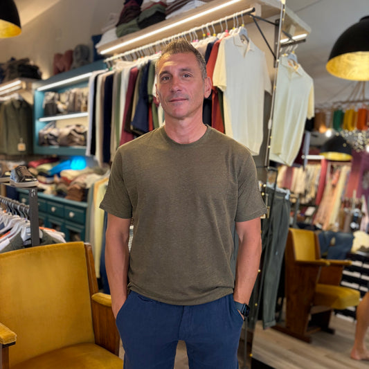 MOU - t-shirt lino sartoriale