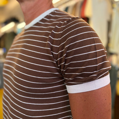 KANE - t-shirt in maglia righe