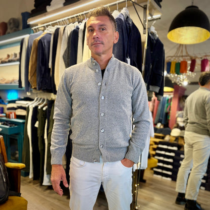 DEL PIERO – cardigan lana sartoriale
