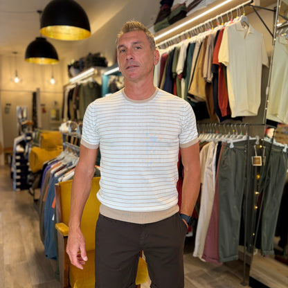 KANE - t-shirt in maglia righe