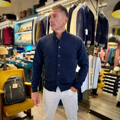 DEL PIERO – cardigan lana sartoriale