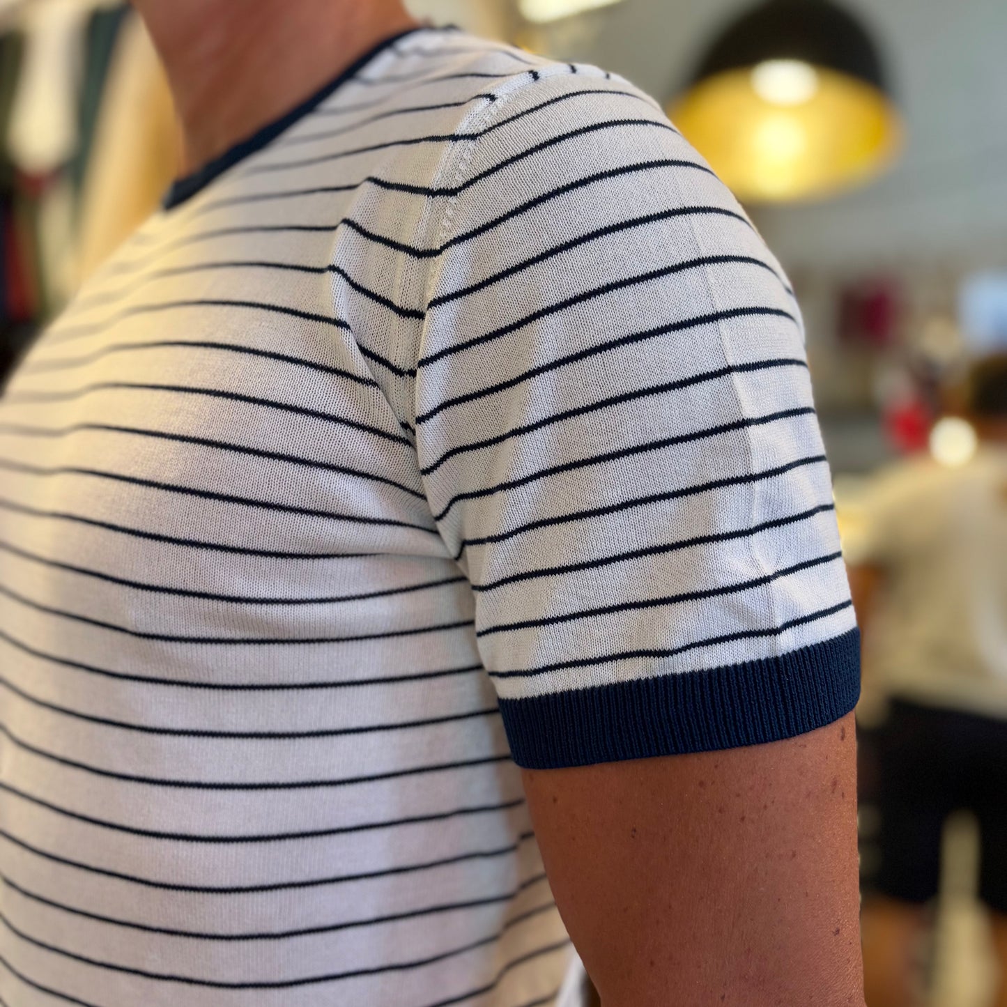 KANE - t-shirt in maglia righe