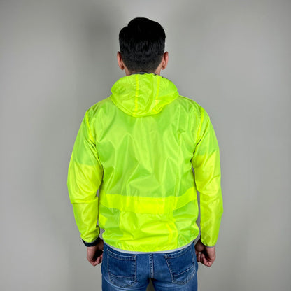 WIND - giacca a vento giallo fluo