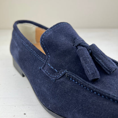 LIONEL – mocassino camoscio con nappine