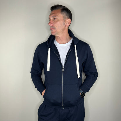 JONES - felpa cappuccio leggera zip