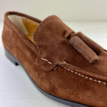 LIONEL – mocassino camoscio con nappine