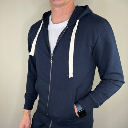 JONES - felpa cappuccio leggera zip