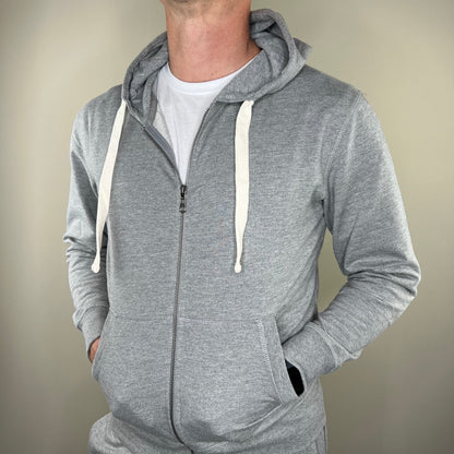 JONES - felpa cappuccio leggera zip